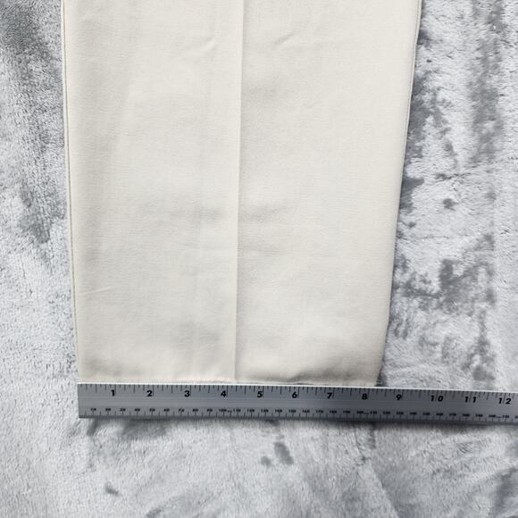 Vintage Eddie Bauer Pants Womens 14 Tan Khaki Comfort Waist High Rise Tapered - Picture 15 of 16